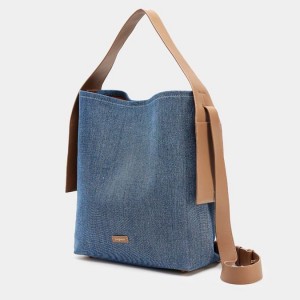 Songmont Large Drippy Tote Bag Blue | PHILIPPINES UGID5