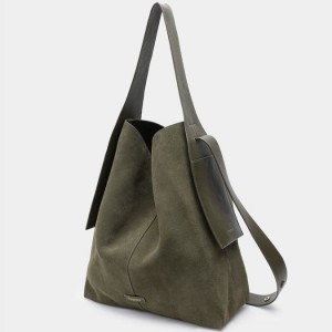 Songmont Large Drippy Tote Bag Dark Green | PHILIPPINES MVDA2