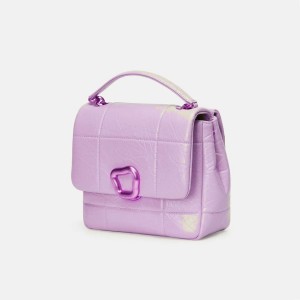 Songmont Medium Chocolate Shoulder Bag Lavender | PHILIPPINES XCVJ7