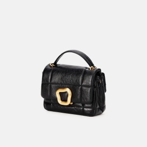 Songmont Mini Chocolate Shoulder Bag Black | PHILIPPINES LRKZ6