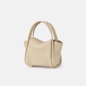 Songmont Mini Song Bucket Bag Beige | PHILIPPINES IVQW4