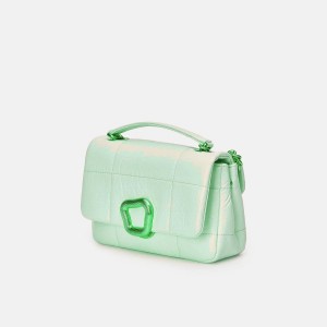 Songmont Small Chocolate Shoulder Bag Mint | PHILIPPINES XWRU8