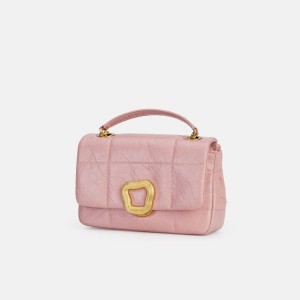 Songmont Small Chocolate Shoulder Bag Pink | PHILIPPINES BPQN3