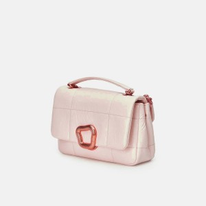 Songmont Small Chocolate Shoulder Bag Pink | PHILIPPINES GWMZ1