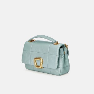 Songmont Small Chocolate Shoulder Bag Turquoise | PHILIPPINES EVXO0