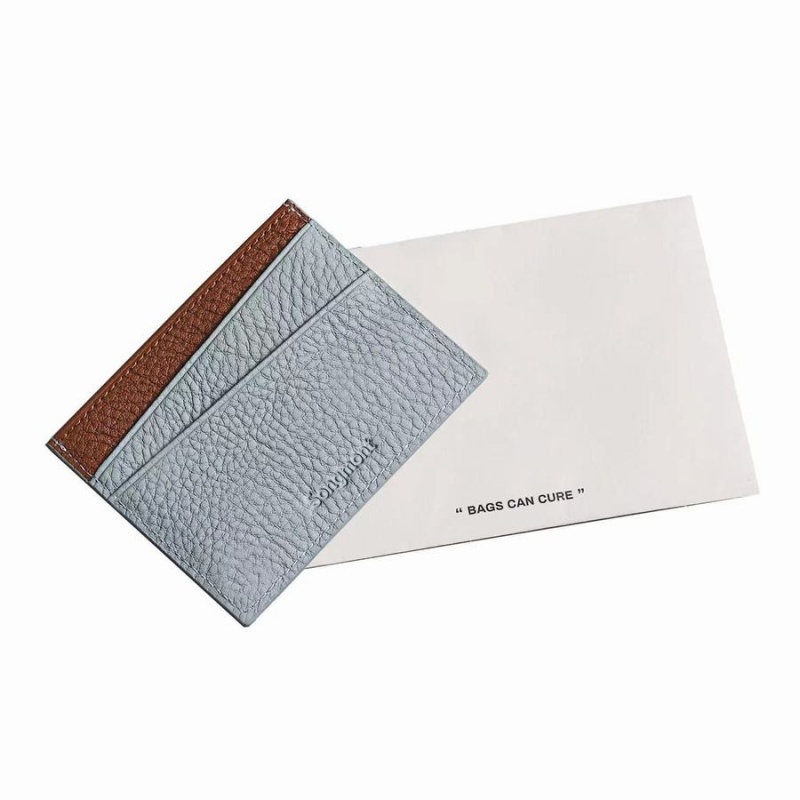 Songmont Card Holder Grey / Brown | PHILIPPINES ZMNS2