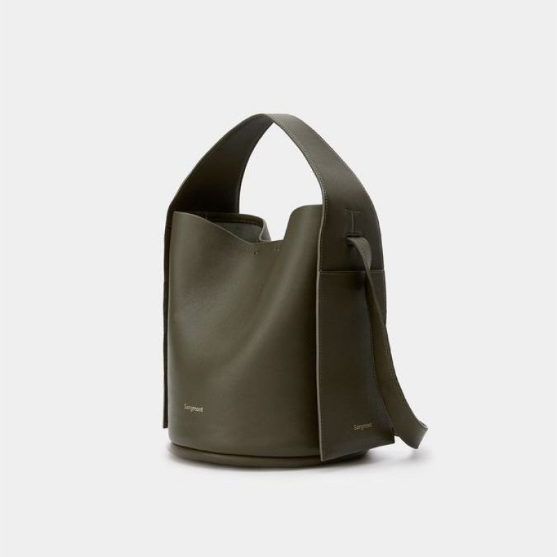 Songmont Drippy Bucket Bag Dark Green | PHILIPPINES ZWDA2