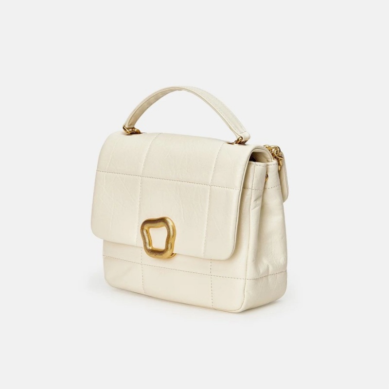 Songmont Medium Chocolate Shoulder Bag White | PHILIPPINES ZGEL7