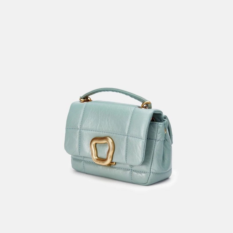 Songmont Mini Chocolate Shoulder Bag Turquoise | PHILIPPINES KISZ6