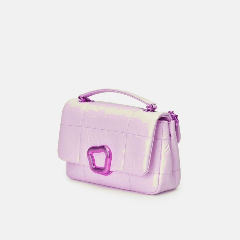 Songmont Small Chocolate Shoulder Bag Pink | PHILIPPINES DNFR6