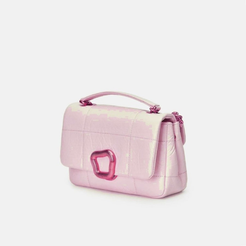 Songmont Small Chocolate Shoulder Bag Pink | PHILIPPINES CQET0