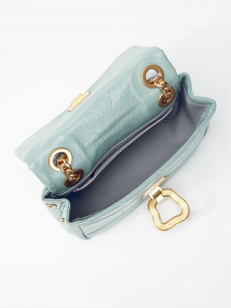 Songmont Small Chocolate Shoulder Bag Turquoise | PHILIPPINES EVXO0